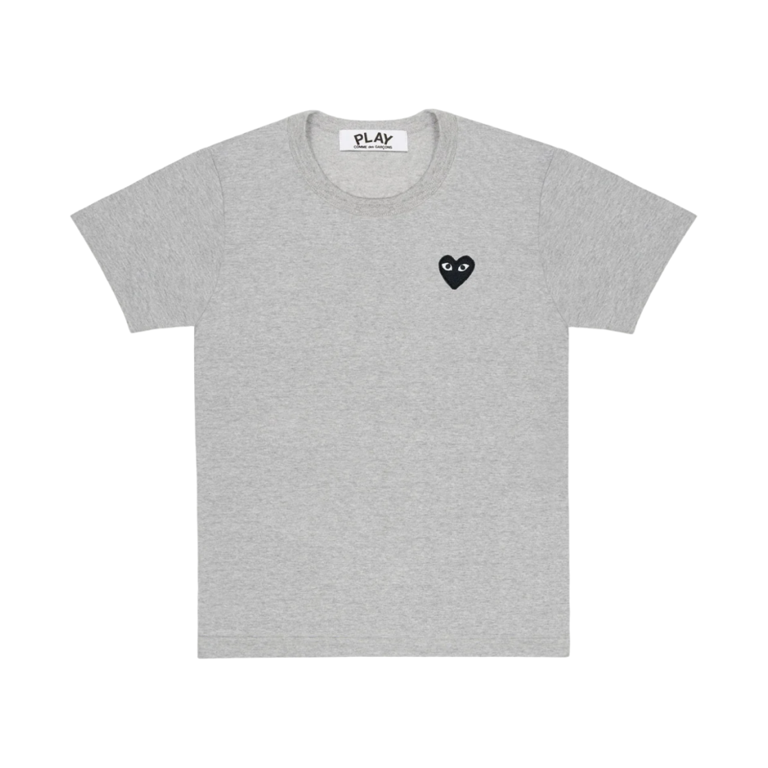 플레이 꼼데가르송 블랙 하트 티셔츠 그레이(Play Comme des Garcons Black Heart T-Shirt Gray)