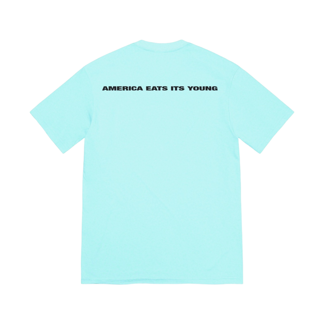 슈프림 아메리카 이츠 잇츠 영 티셔츠 터콰이즈 - 21FW(Supreme America Eats Its Young T-Shirt Turquoise - 21FW) - 2