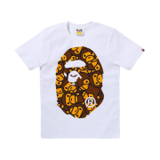 (W) BAPE All Baby Milo Big Ape Head T-Shirt White