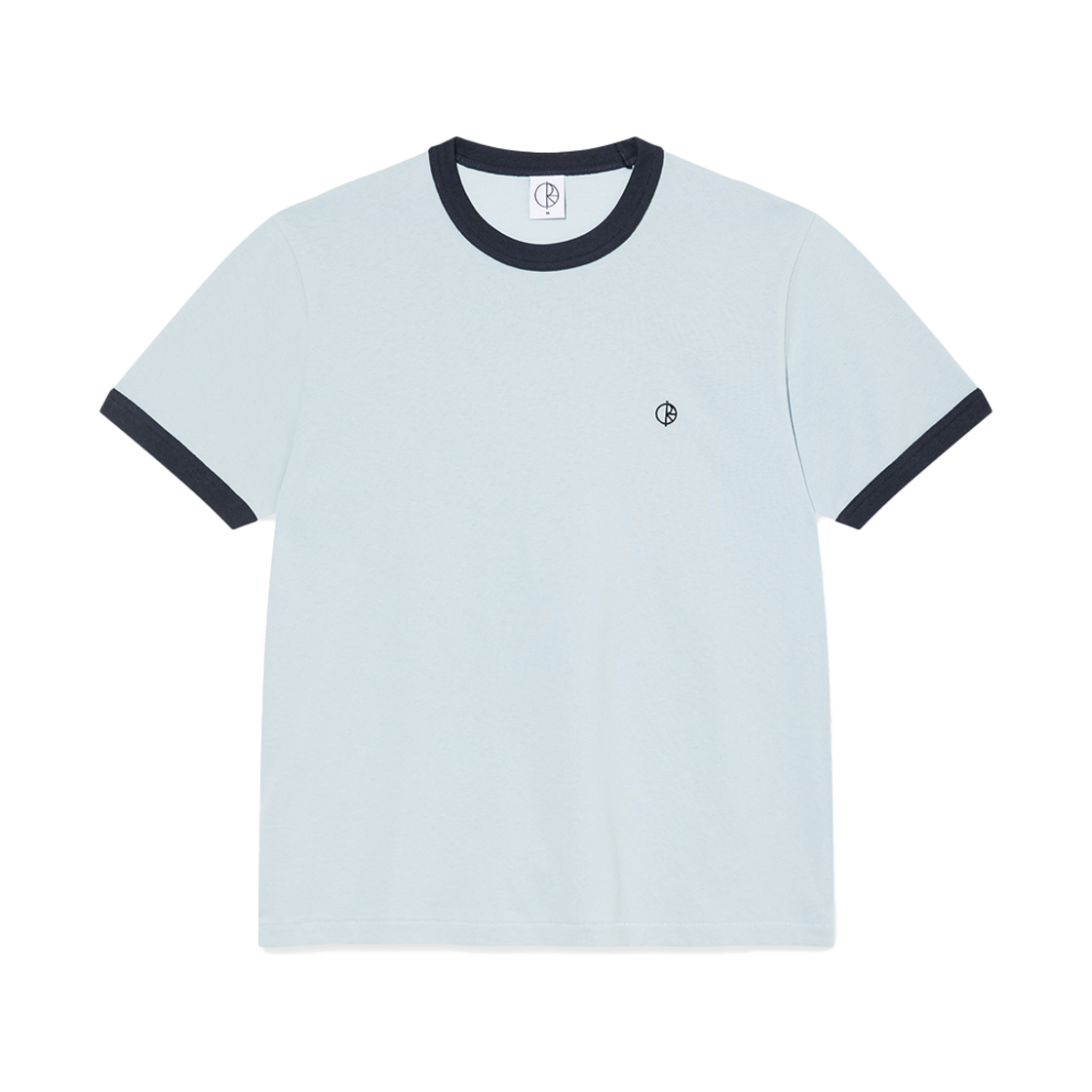 P000BIZQ Polar Skate Co. Ringer Tee Light Blue/Navy