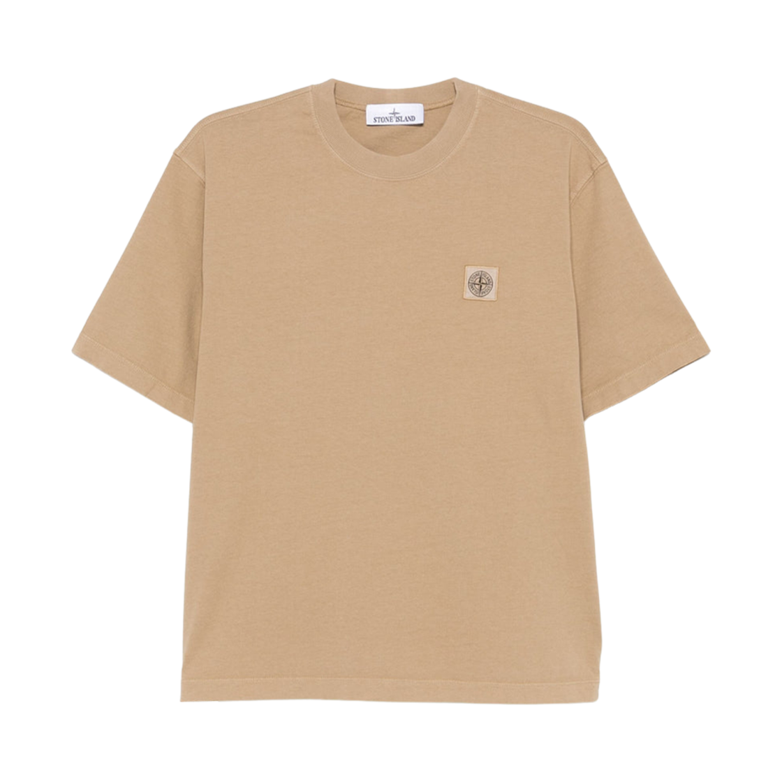 K1S1521000-34S0115-V0094 Stone Island 2100034 Combed Organic Cotton Jersey T-Shirt with Compass Patch Biscuit - 25SS