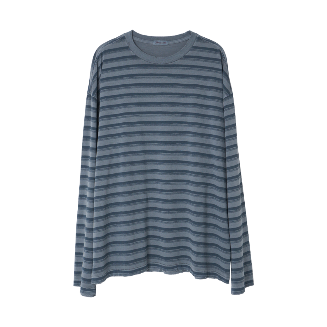 아마이유우츠 핸드 브러쉬 보더 티 포시 그린(Amaiyuutsu Hand Brushed Border Tee Posy Green)