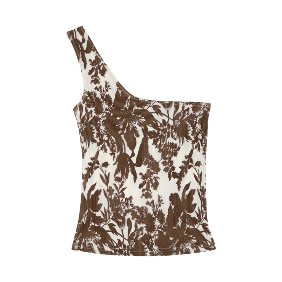 6367843 SIO Pleats Sleeveless Top Brown