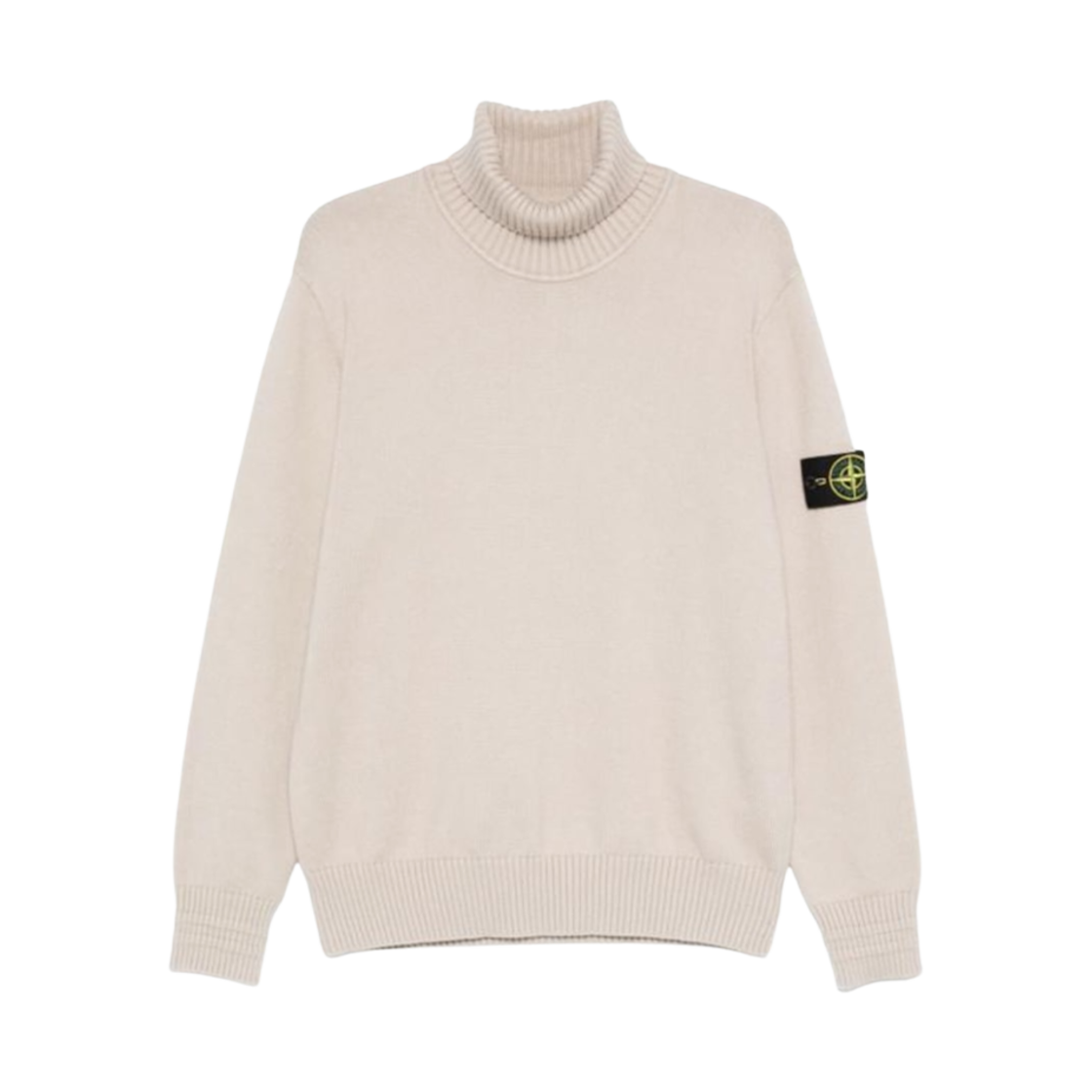 8115505A2-V0097 Stone Island 505A2 Winter Cotton Turtleneck Sweater Off White - 24FW