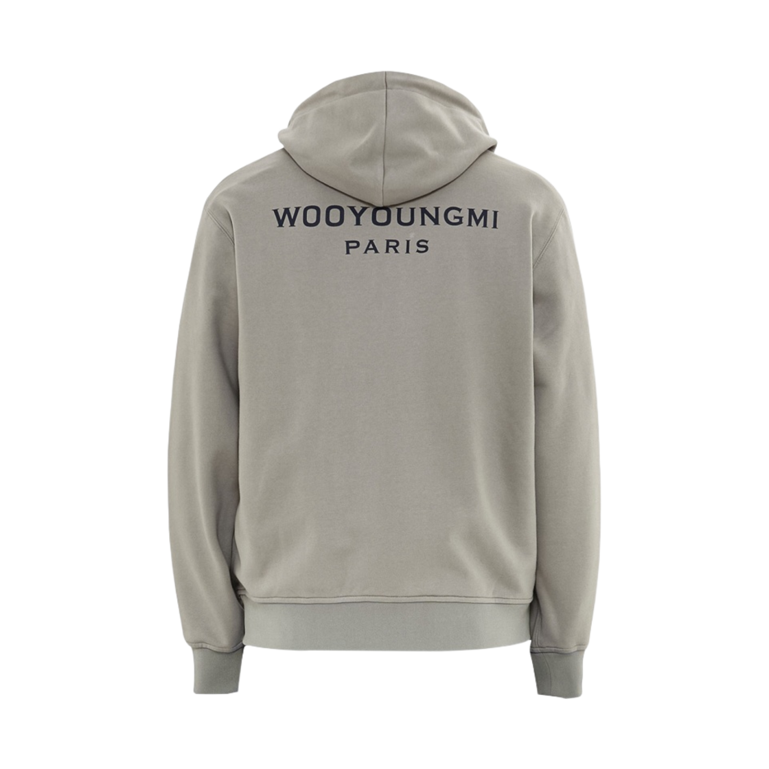 우영미 백로고 후드 집업 그레이(Wooyoungmi Back Logo Zip Hoodie Grey - 23SS) - 2