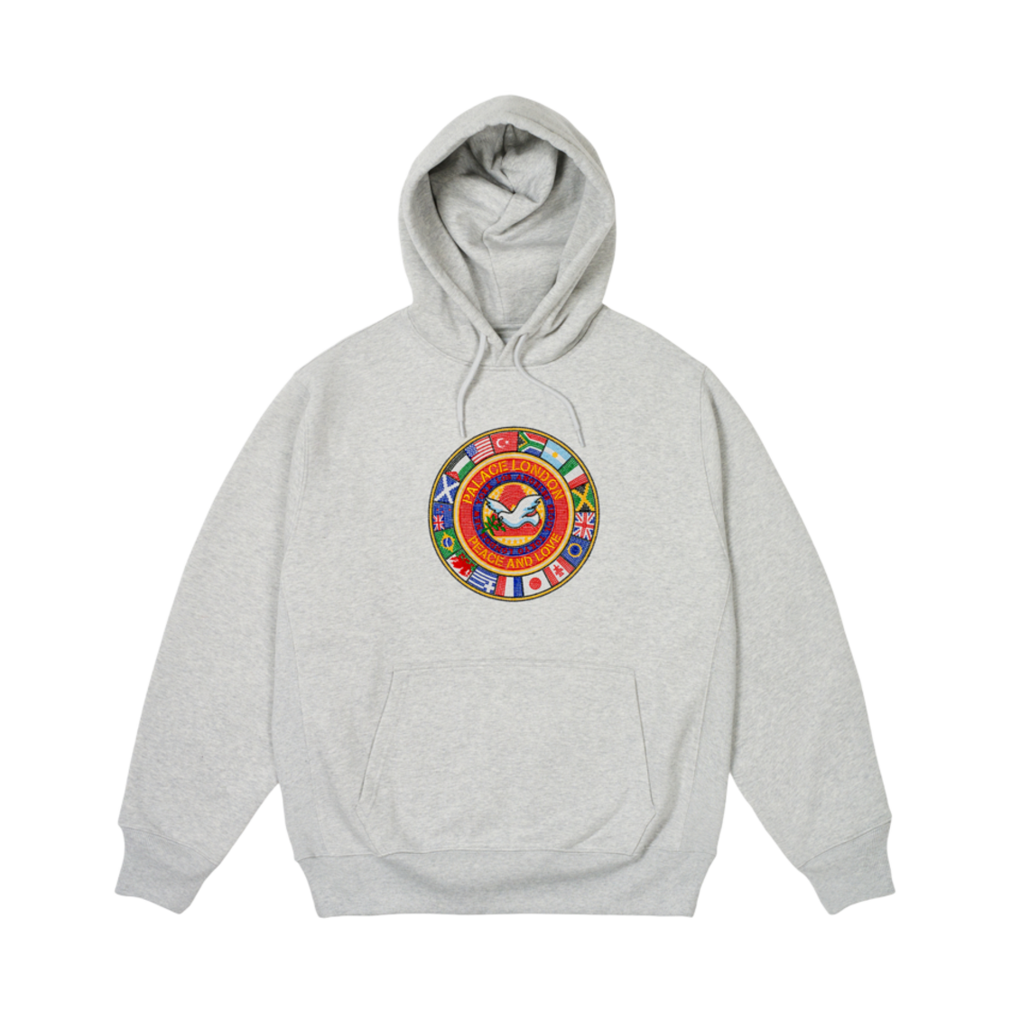 - Palace Nations Hood Grey Marl - 24FW