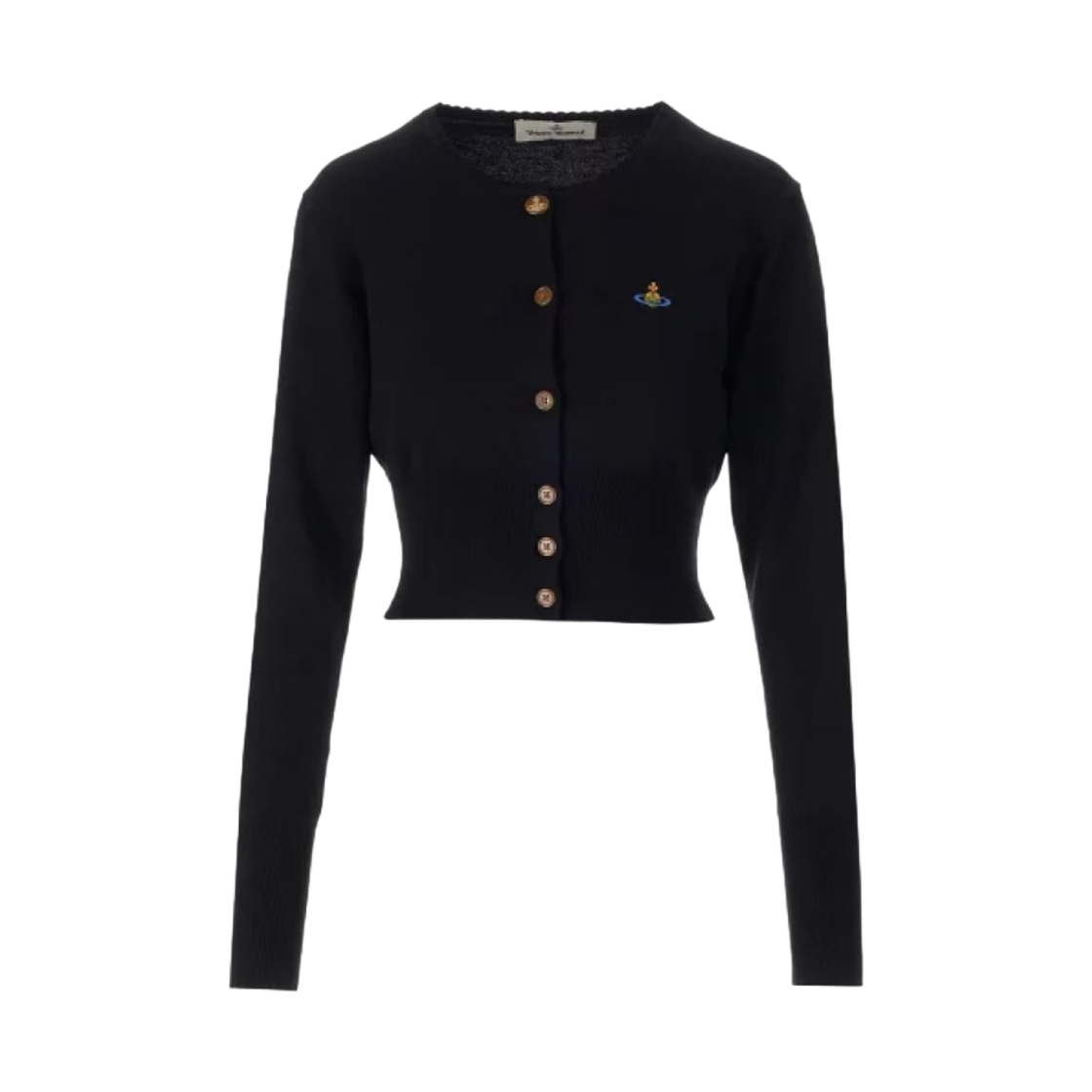 1803002U-Y0018-N401 (W) Vivienne Westwood Bea Cropped Cardigan Black