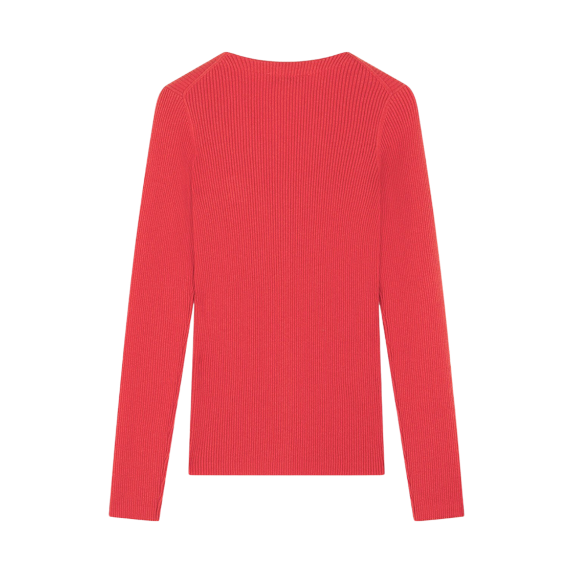 (W) 메종 키츠네 베이비 폭스 패치 파인 립드 가디건 오텀 레드((W) Maison Kitsune Baby Fox Patch Fine Ribbed Cardigan Autumn Red) - 2