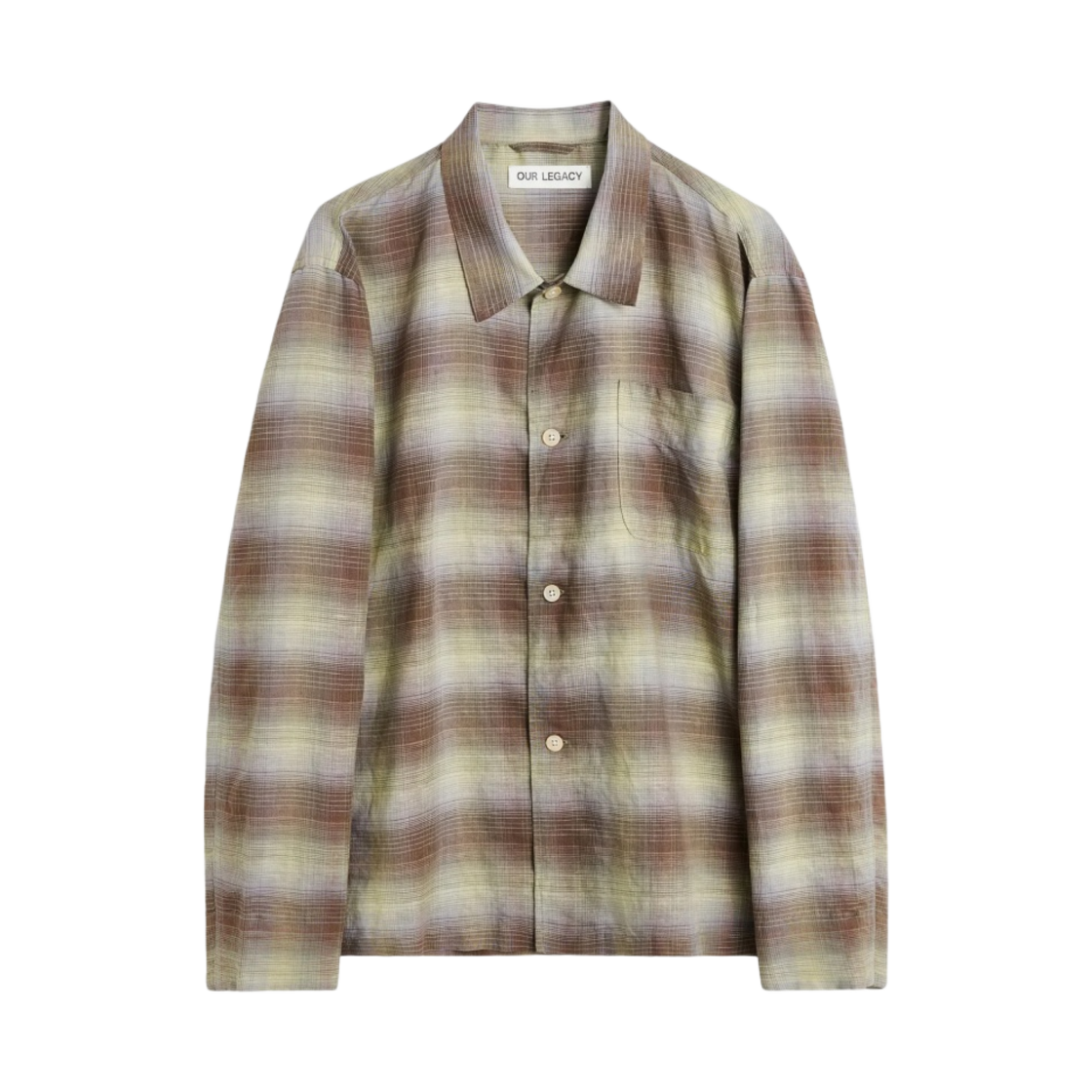 M2242BM Our Legacy Box Shirt Summer Weave Murky Static
