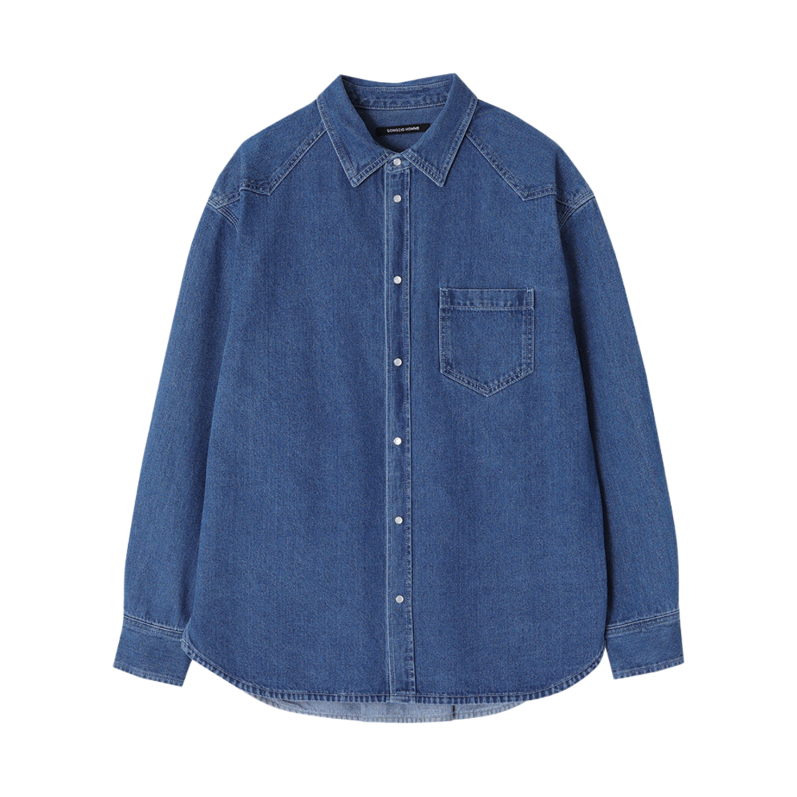 SH2SH221BL Songzio Homme Origin Paris Western Denim Shirt Blue