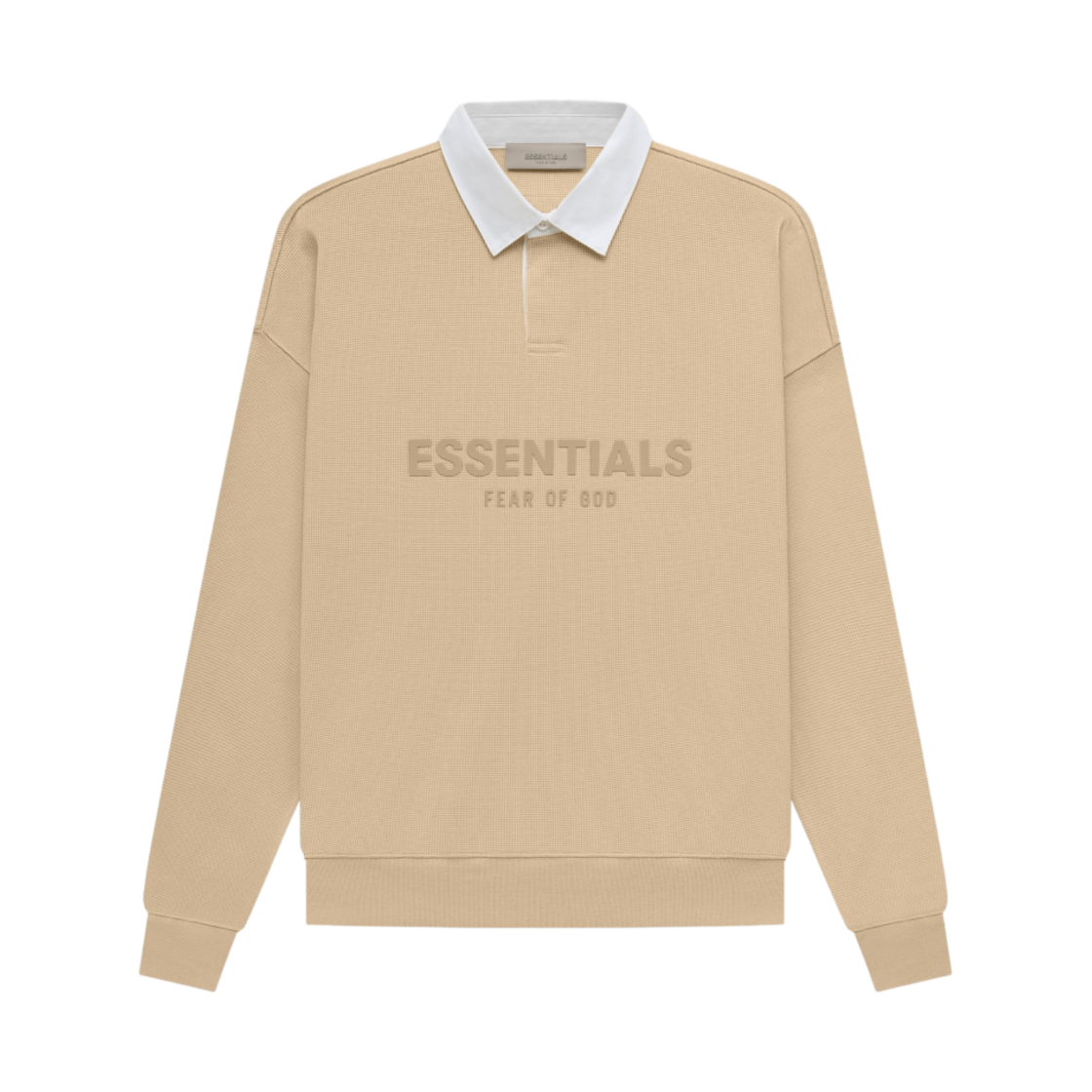 에센셜 와플 헨리 럭비 샌드 - 23SS(Essentials Waffle Henley Rugby Sand - 23SS)
