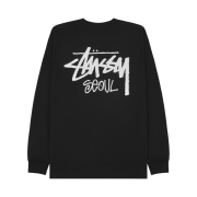 Stussy Stock Seoul LS T-Shirt Black
