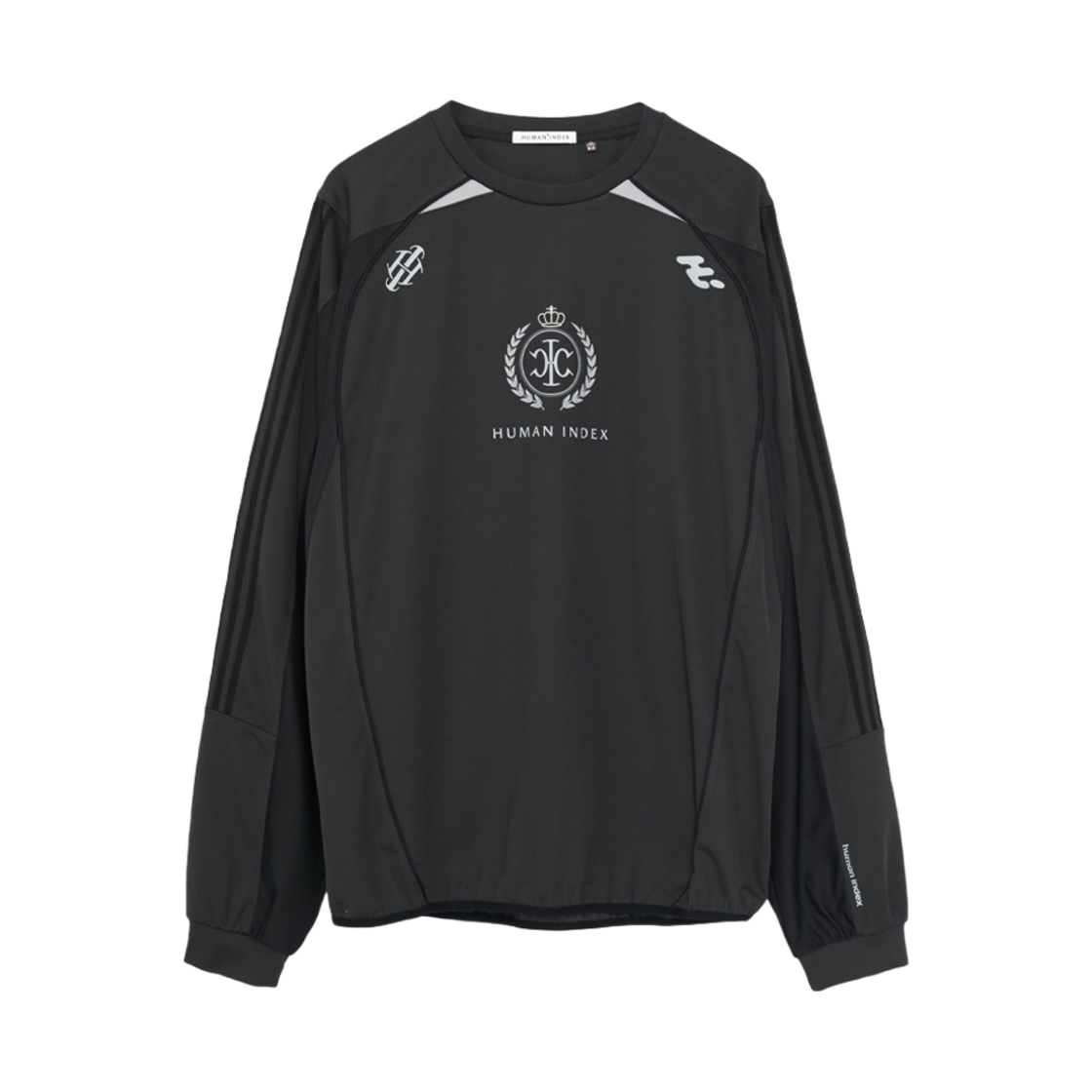 폴리테루 휴먼인덱스 인덱스 저지 롱슬리브 차콜