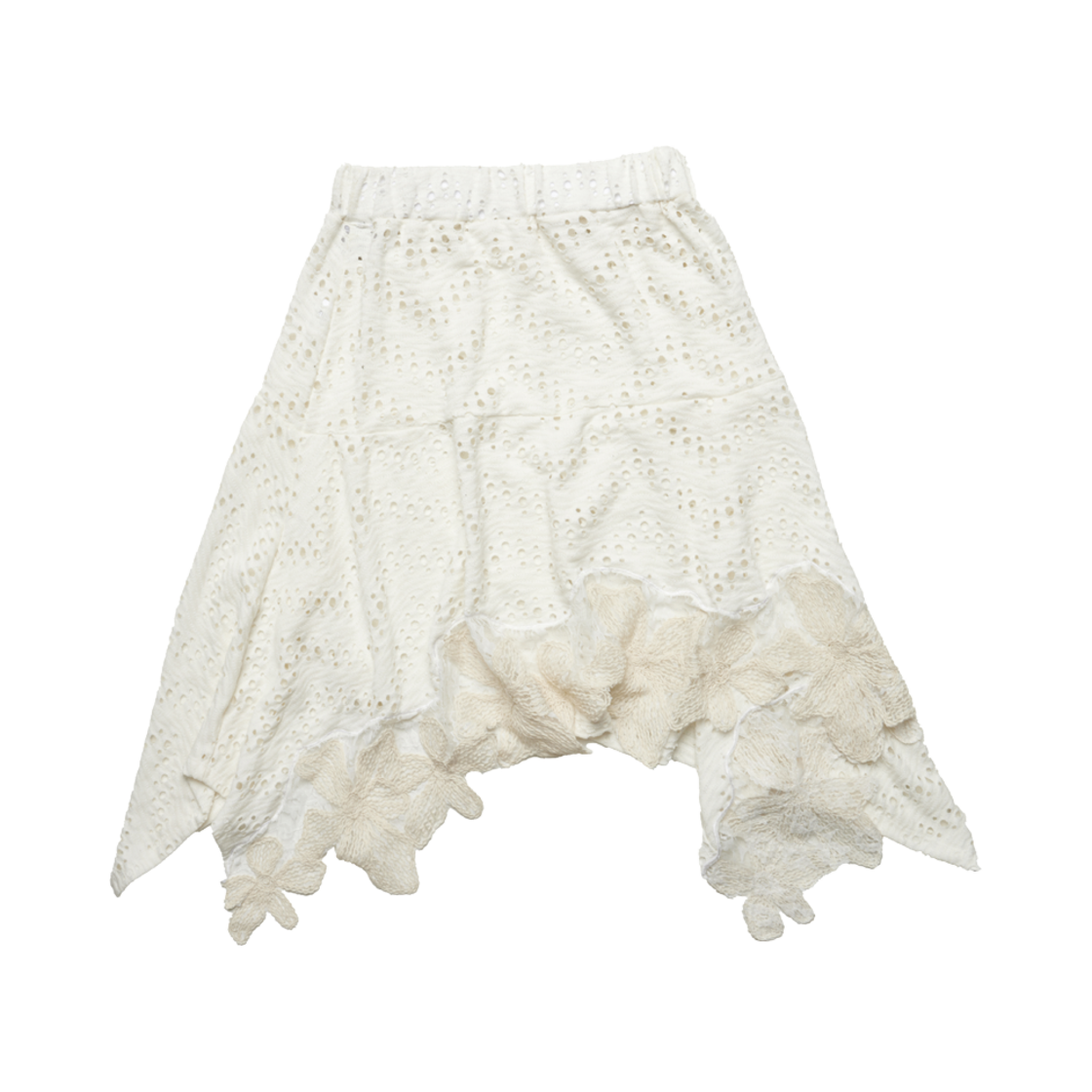 GT25SUMMER08 IV THE GREATEST Flower Skirt Ivory