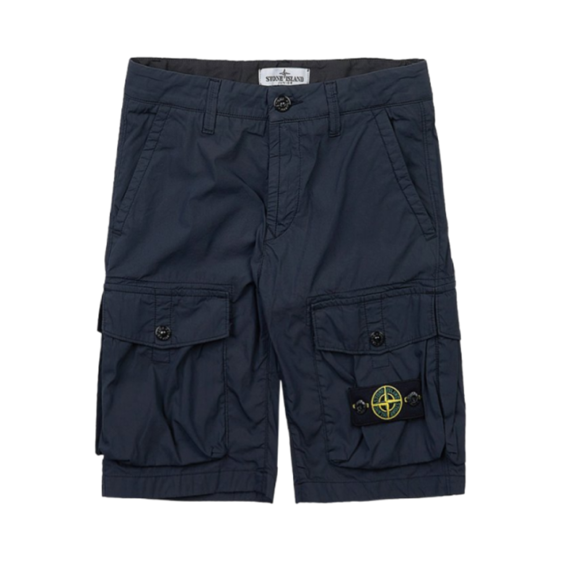 7816L0301-V1020 (Kids) Stone Island L0301 Wappen Logo Patch Cotton Shorts Grey - 23SS