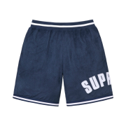 Supreme Ultrasuede Mesh Short Navy - 24SS
