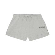 (W) Ganni Drawstring Shorts Paloma Melange