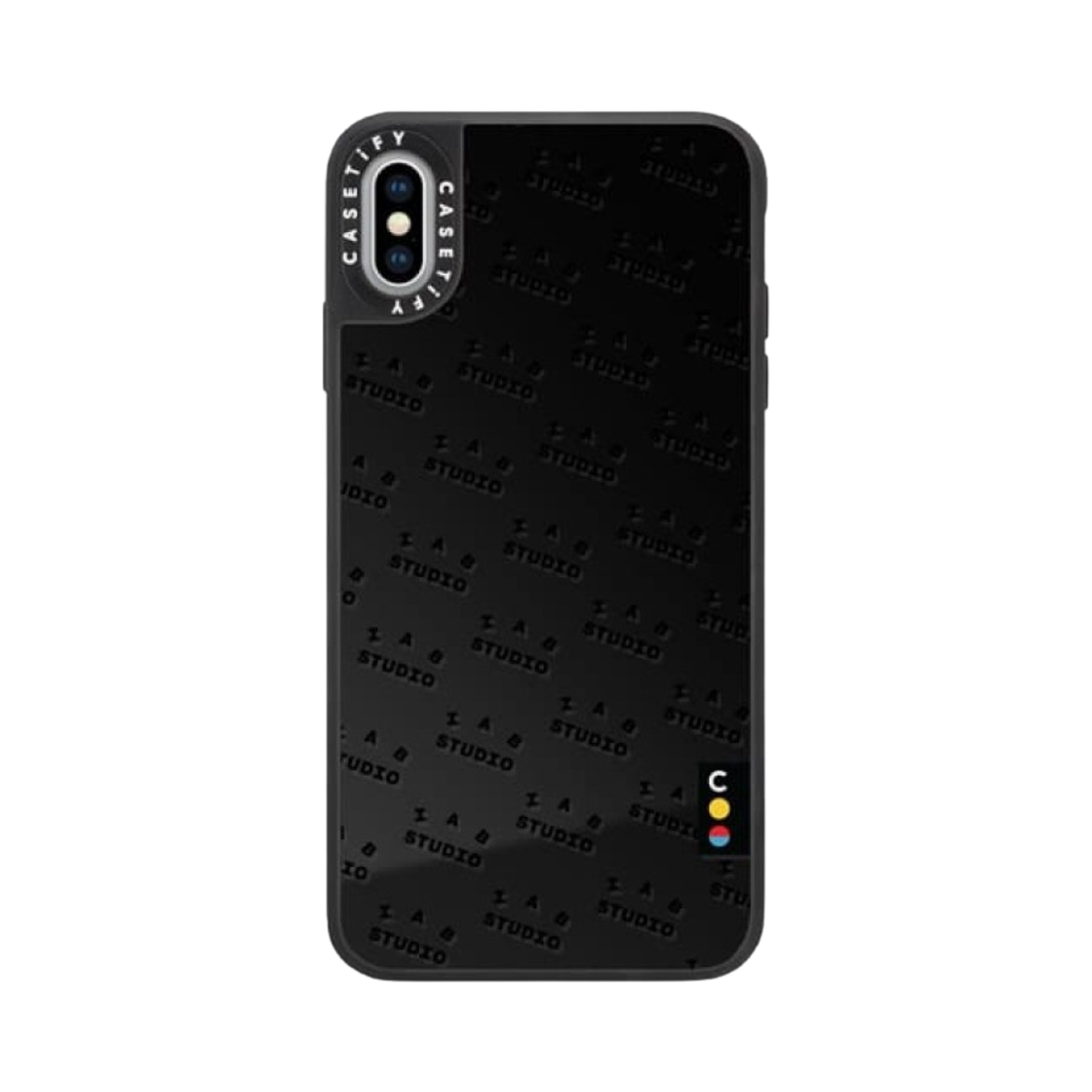 케이스티파이 x 아이앱 스튜디오 아이폰 블랙 모노그램 로고 미러 케이스 블랙(Casetify x IAB Studio iPhone Black Monogram Logo Mirror Case Black) - 7