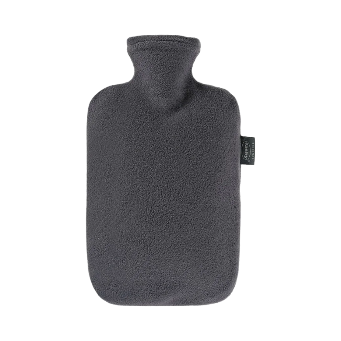 6530-21 Fashy Hot Water Bottle 2L with Fleece Cover Anthracite