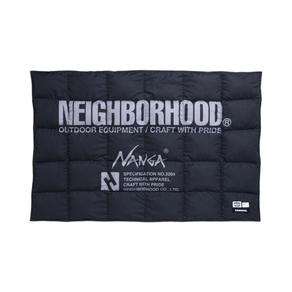 242NNNNN-AC02 Neighborhood x Nanga Down Half Blanket Black