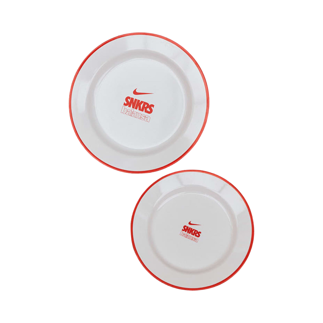 나이키 x 발란사 SNKRS 원형 접시 세트 화이트(Nike x Balansa SNKRS Round Dish Set White)