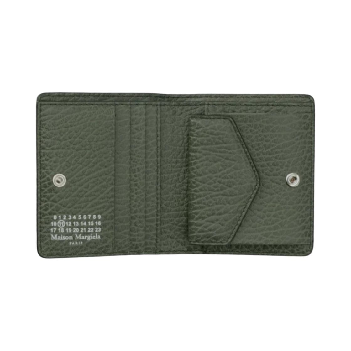 S56UI0140P4455T7166 Maison Margiela Compact Bi-Fold Wallet Military Green - #2