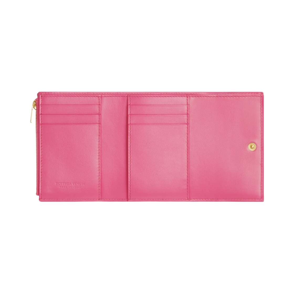 보테가 베네타 카세트 트라이폴드 지퍼 지갑 밀크쉐이크(Bottega Veneta Casette Tri-Fold Zip Wallet Milkshake) - 2