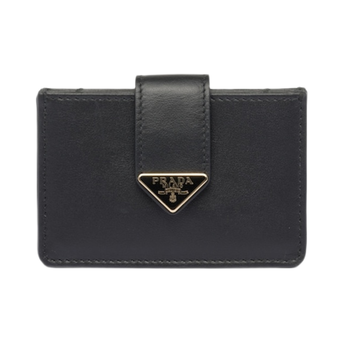 프라다 레더 카드 홀더 블랙(Prada Leather Card Holder Black) - 1