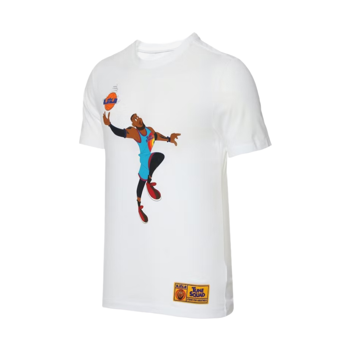 나이키 x 스페이스 잼: 새로운 시대 르브론 드라이핏 티셔츠 화이트 - 아시아(Nike x Space Jam: A New Legacy LeBron Dri-Fit T-Shirt White - Asia)