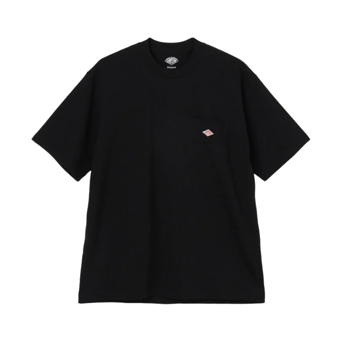 DT-C0198 Danton Plain Short Sleeve Pocket T-Shirt Black