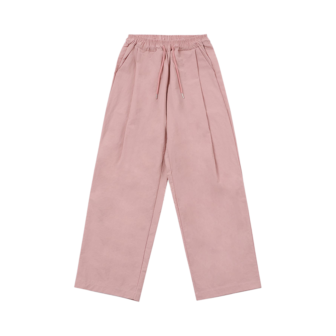 SLO15PT22504PK SLOW RECORD HOUSE Nylon One-Tuck Pants Pink