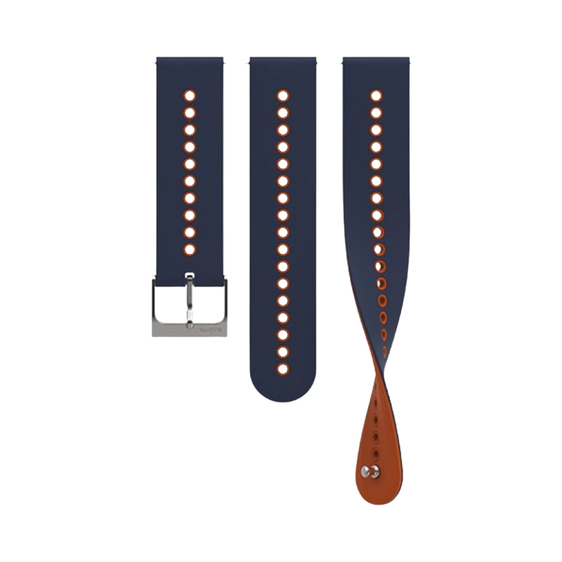 SS050698000 Suunto 22mm Urban 4 Silicone Strap S & M Granite Blue Orange