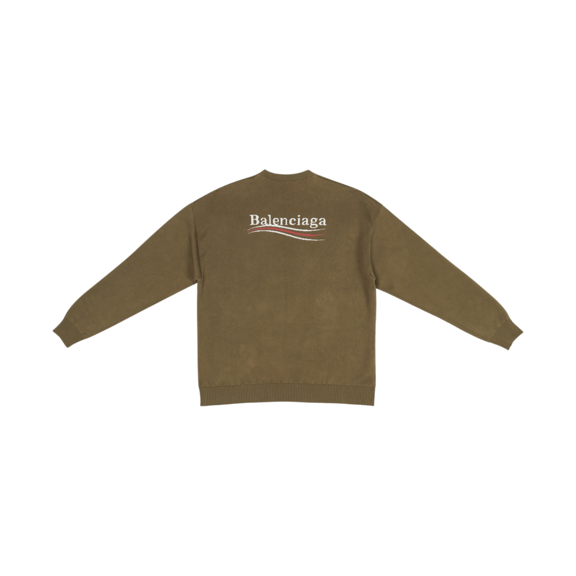 발렌시아가 폴리티컬 캠페인 스웨터 카키(Balenciaga Political Campaign Sweater Khaki) - 2