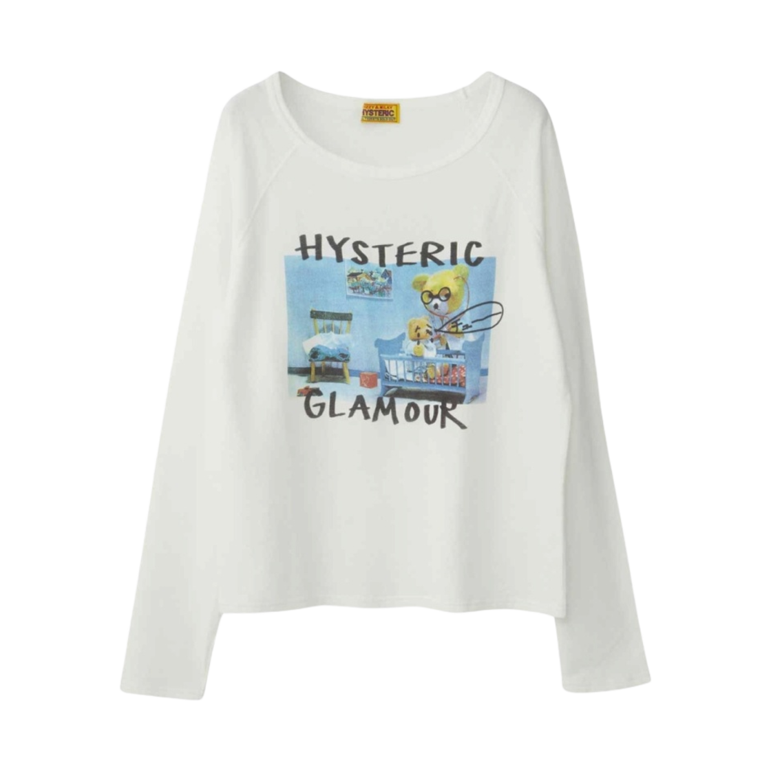 (W) 히스테릭 글래머 베이비 베어 스웨트셔츠 화이트