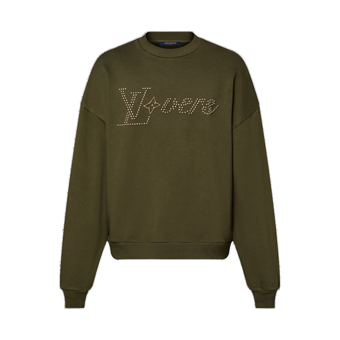 루이비통 코튼 시그니처 크루넥 올리브(Louis Vuitton Cotton Signature Crewneck Olive)