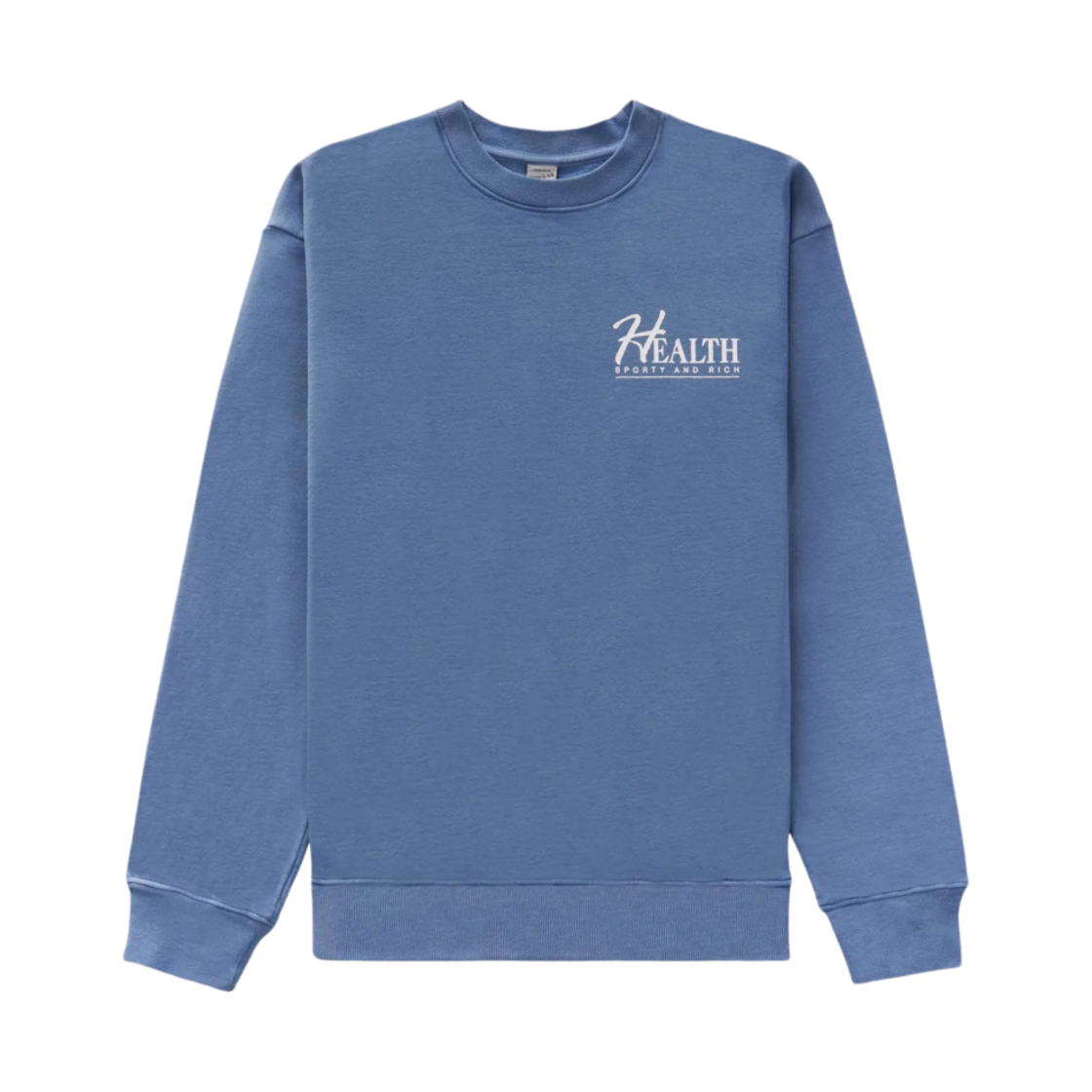 스포티 앤 리치 빅 H 크루넥 스틸 블루(Sporty & Rich Big H Crewneck Steel Blue) - 1