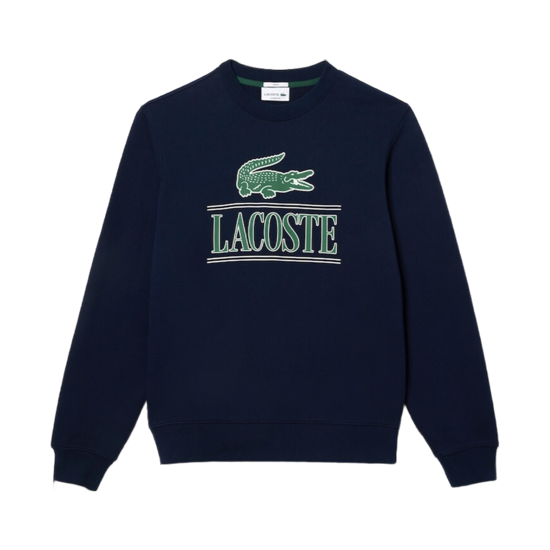 라코스테 빅 로고 포인트 스웨트셔츠 스웨트셔츠 네이비 블루(Lacoste Big Logo Point Sweatshirt Sweatshirt Navy Blue) - 1