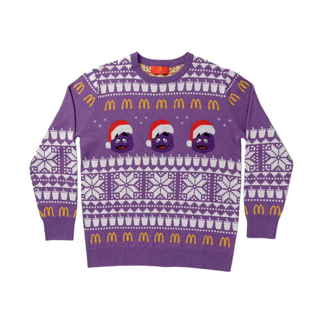 맥도날드 퍼플 그리머스 홀리데이 니트 스웨터 퍼플 | Toys & Goods | KREAM