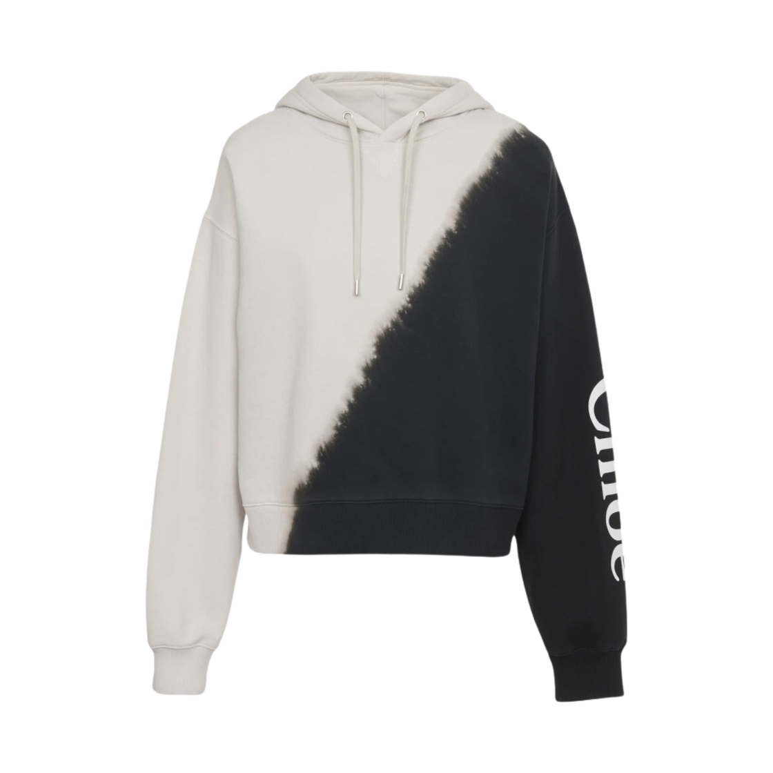 CHC23AJH20191905 (W) Chloe Printed Hooded Sweater Black White