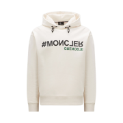 Moncler Logo Hoodie White - 23FW