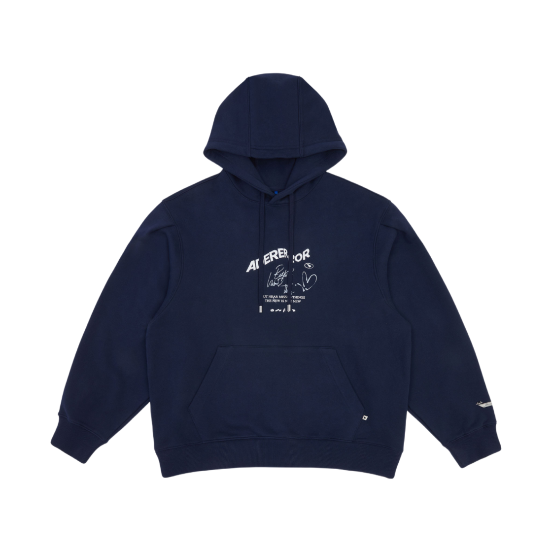 아더에러 캐너 로고 후드 네이비(Ader Error Caner Logo Hoodie Navy) - 1