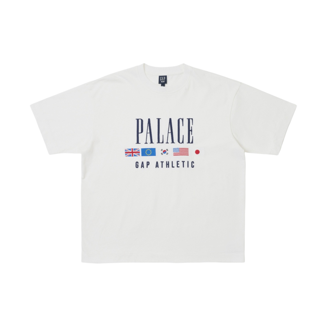 팔라스 x 갭 헤비 저지 티셔츠 화이트 - 24SS(Palace x Gap Heavy Jersey T-Shirt White - 24SS)