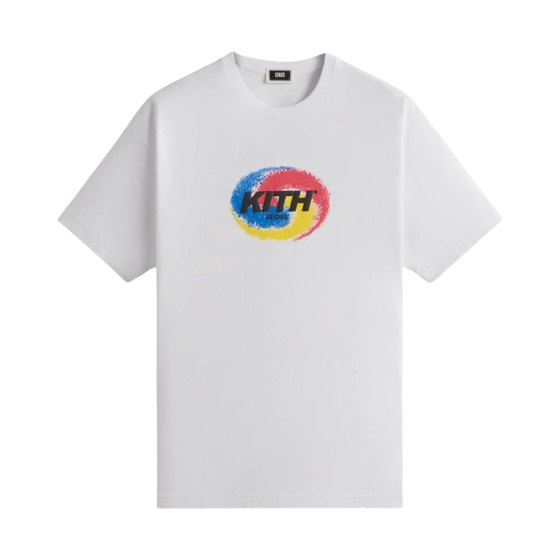 KHM032130-101 Kith Seoul Spiral Vintage T-Shirt White