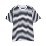Nanamica Coolmax Stripe Jersey T-Shirt Black White
