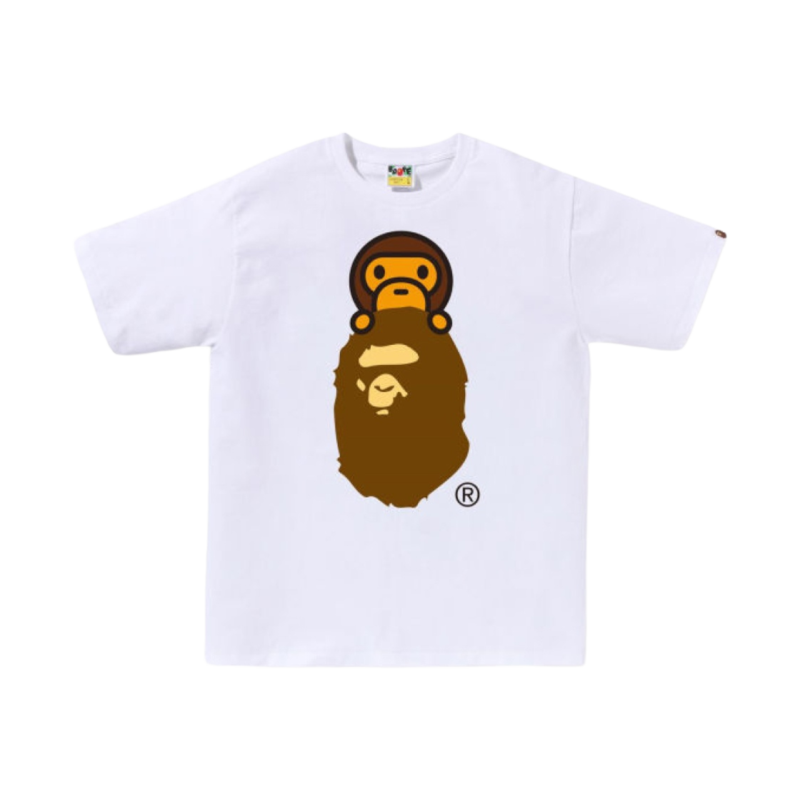 베이프 마일로 온 에이프 헤드 티셔츠 화이트(BAPE Milo on Ape Head T-Shirt White)
