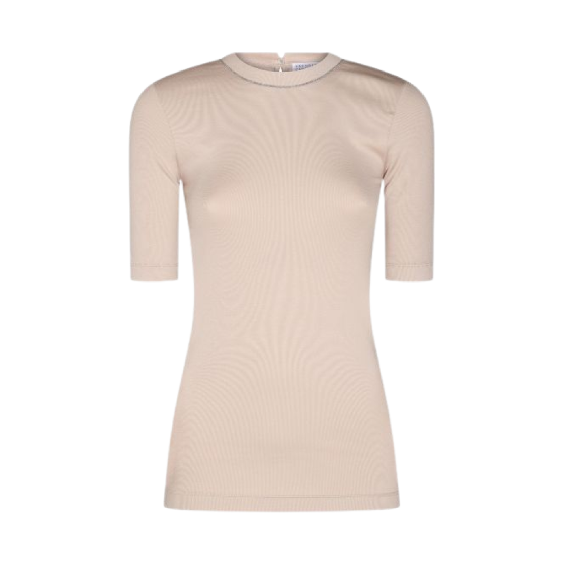 MPTC8BJ310-C8539 (W) Brunello Cucinelli Cotton Stretch T-Shirt Beige