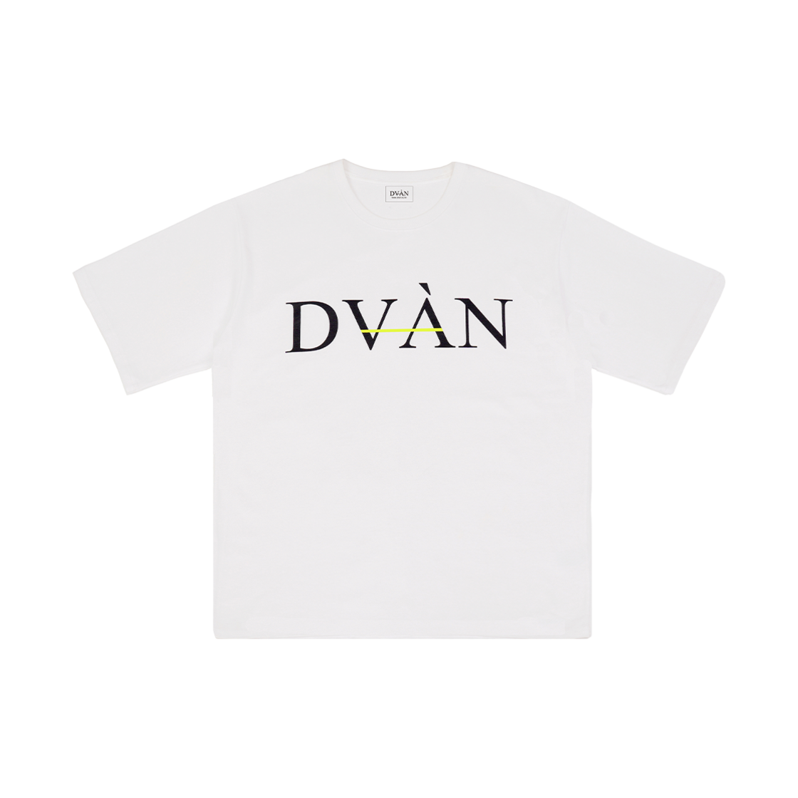 드반 빅 네온 사인 티셔츠 화이트(DVAN Big Neon Sign T-Shirt White)
