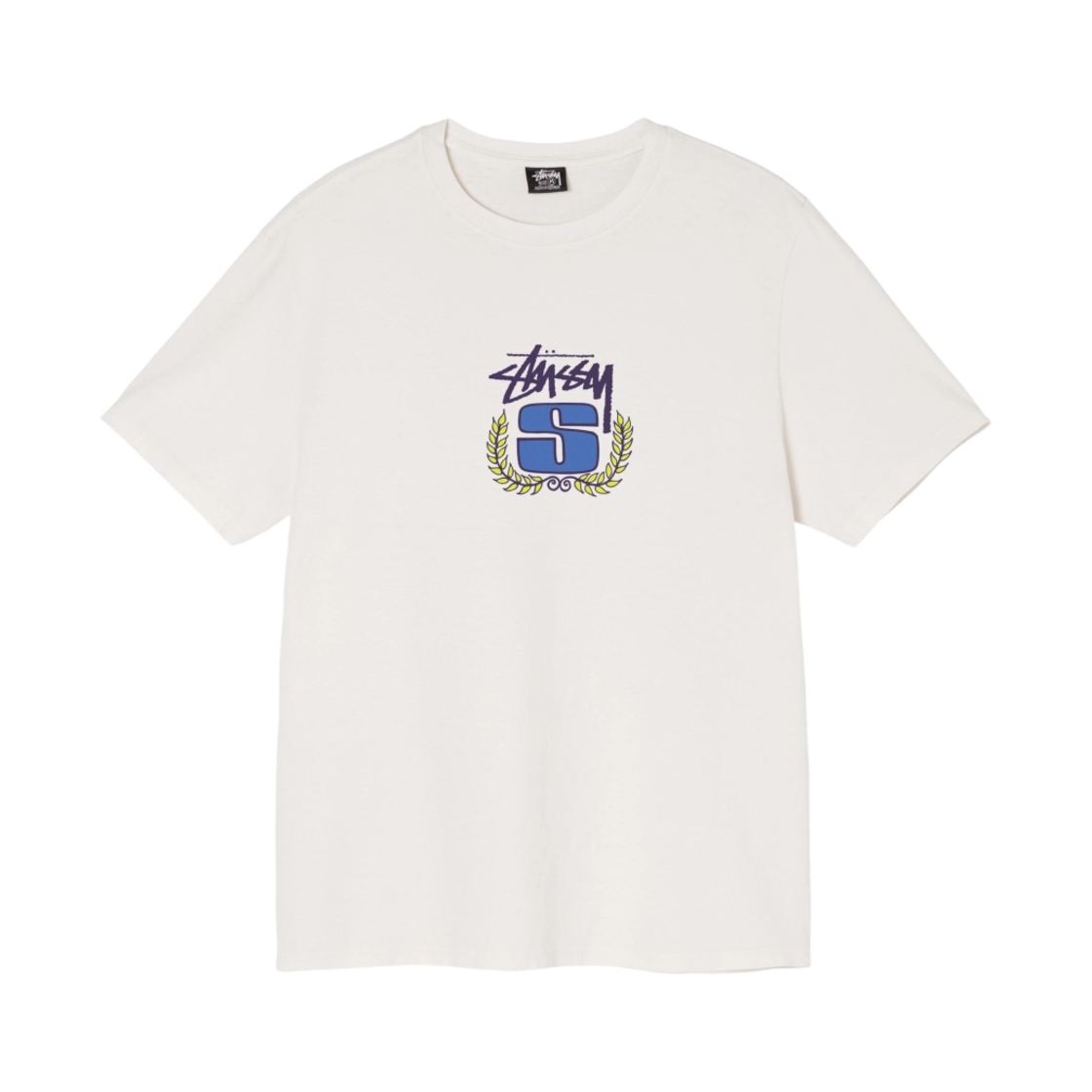 스투시 S 리쓰 피그먼트 다이드 티셔츠 내츄럴(Stussy S Wreath Pigment Dyed T-Shirt Natural) - 1