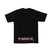 BAPE ABC Camo Ape Face Sta T-Shirt Black Pink