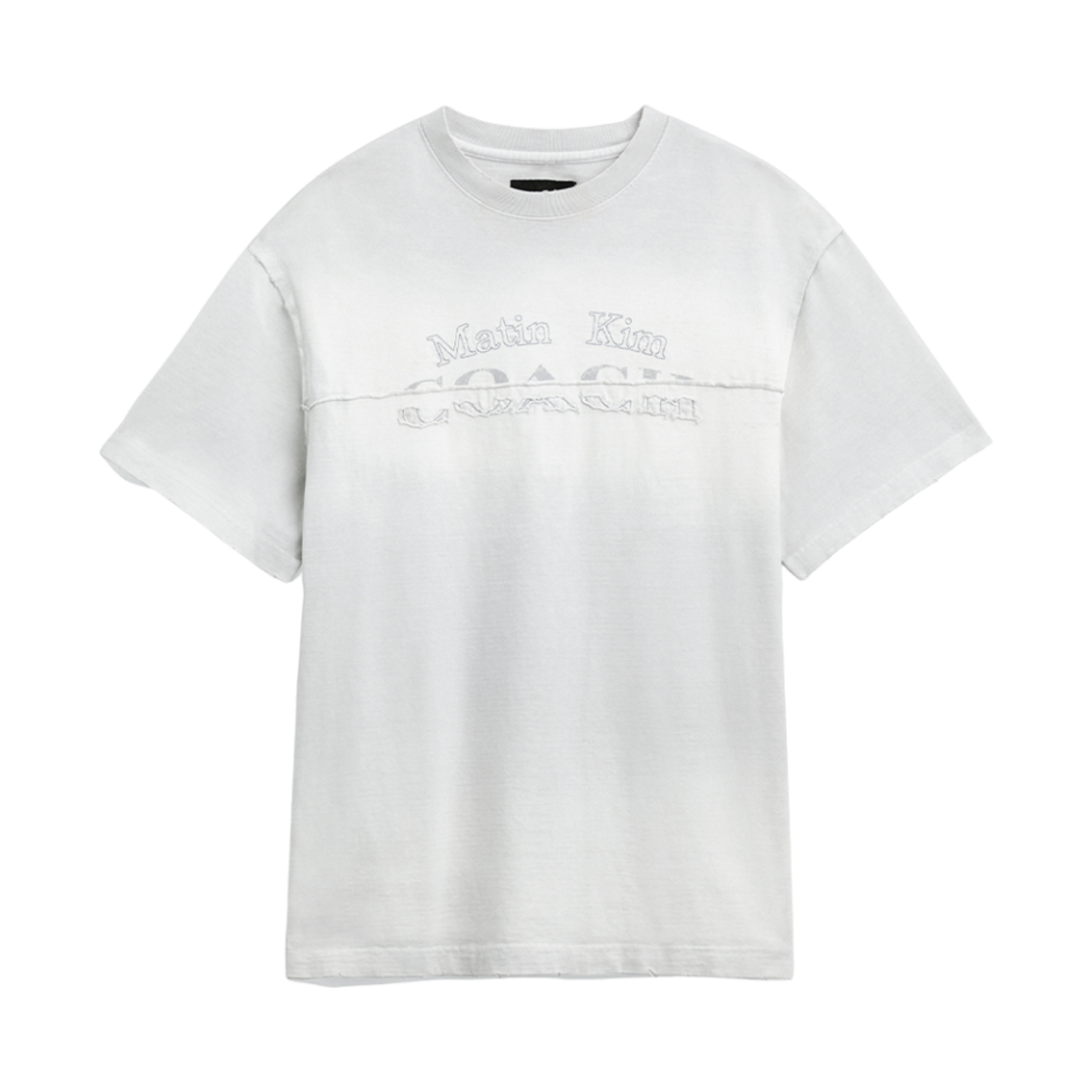 (W) 코치 x 마뗑킴 워시드 오버사이즈 티셔츠 화이트((W) Coach x Matin Kim Washed Oversized T-Shirt White)